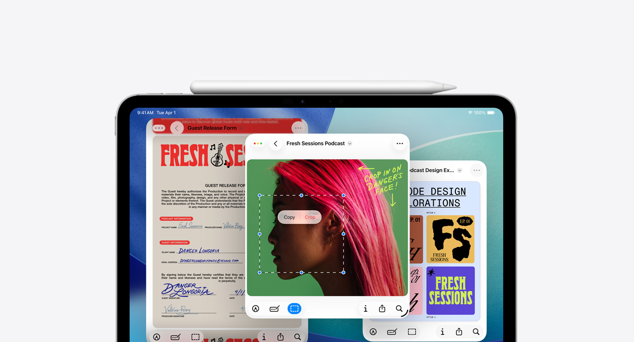 iPad, met de nieuwe Voorvertoning-app